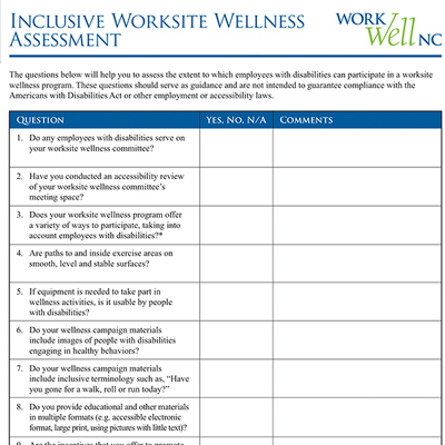 Employees with Disabilities - Eat Smart, Move More NC